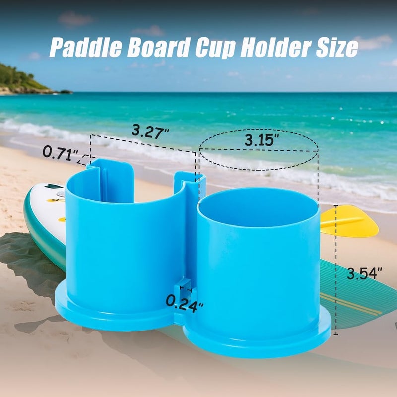 MOSZANDI Paddleboard Cup Holder, Kayak Drink Holder for Paddle Board Cup and Phone Holder, Sup Surfboards Canoes Kayak Paddle Board Accessories for Types of Cup Bottle Drink - Image 2